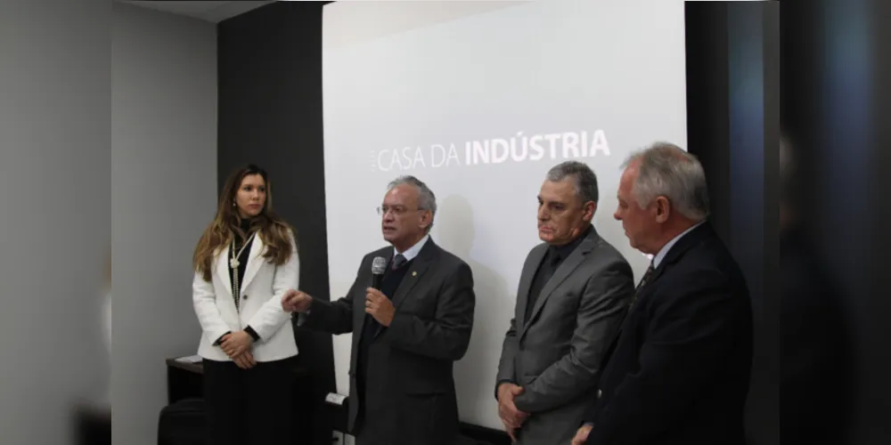 Evento de inauguração da nova sede da Casa da Indústria de Ponta Grossa.