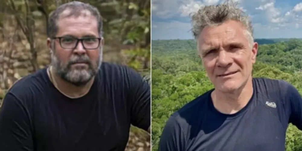 Bruno Araújo e Dom Phillips estão desaparecidos desde 5 de junho na região da reserva indígena do Vale do Javari