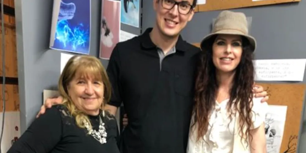 Dione Navarro - Diretora cultural, Douglas Passoni - Vice-presidente e Renata Regis Florisbelo - Presidente do Centro Cultural Professor Faris Michaele.