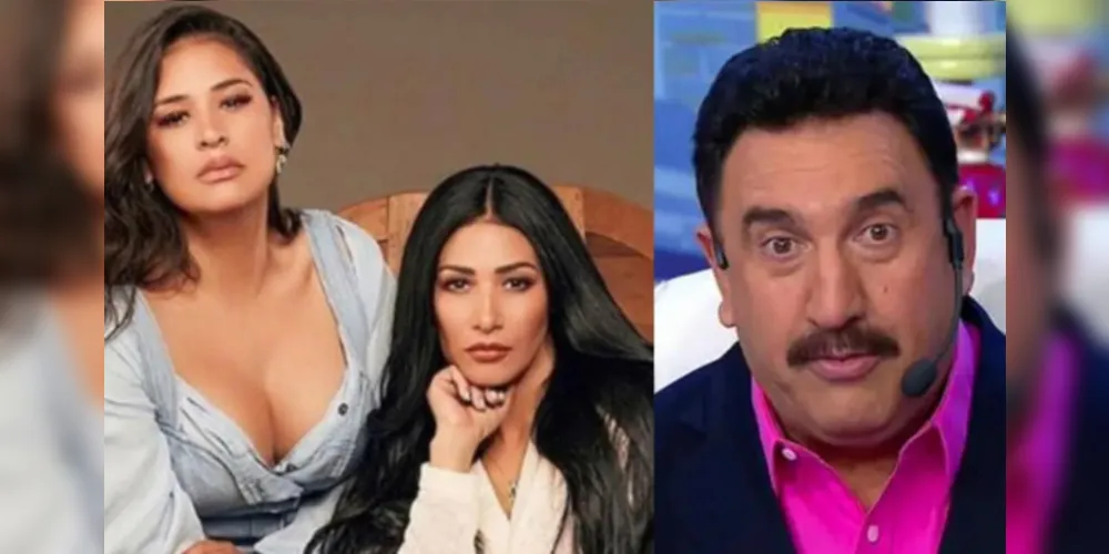 Simone e Simaria discutem no programa do Ratinho