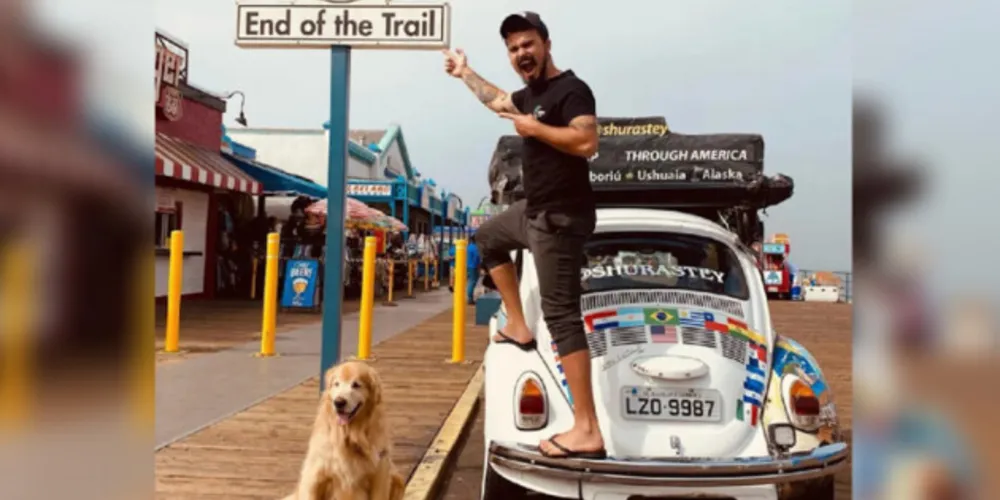 Jesse dirigia um fusca branco 1978 apelidado de 'Dodongo'
