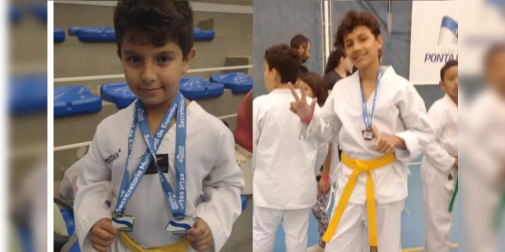 A competição ocorreu no último sábado (30) e os alunos conquistaram medalha de ouro, prata e bronze.