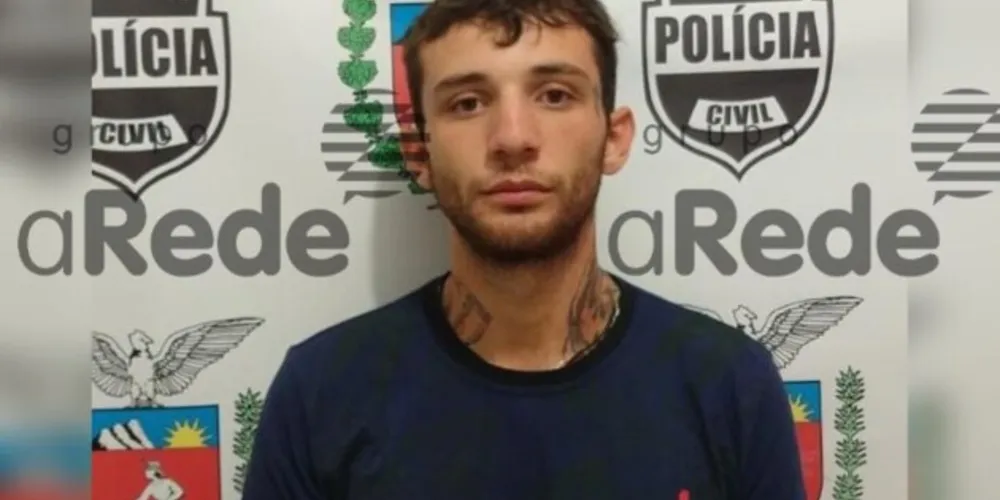 Douglas Fernando dos Santos Guimarães é suspeito de envolvimento na noite de terror em Guarapuava.