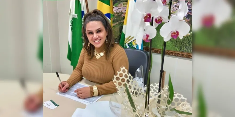 Prefeita Dayane Sovinski destaca a importância do projeto para as mulheres imbauenses