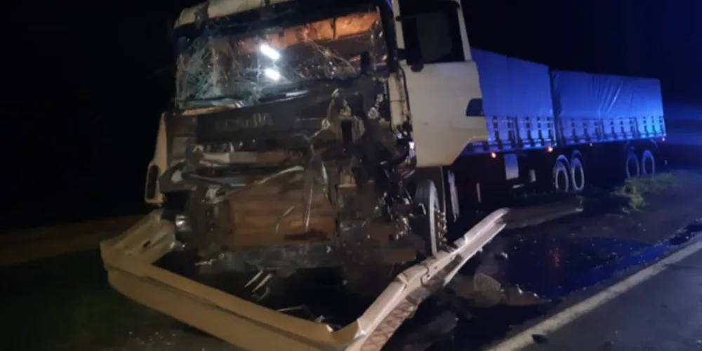 A ocorrência foi registrada na BR 376, KM 492, sentido Curitiba