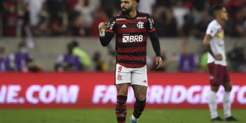 Pedro foi o artilheiro do jogo com quatro gols; Gabigol (foto) também deixou a sua marca