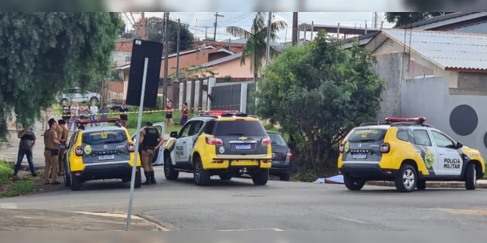 A Polícia Militar isolou o llocal