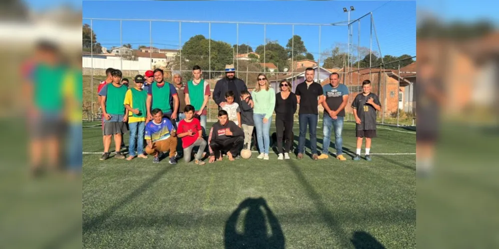 Recurso de R$ 470 mil garantiu a quadra de futebol e de basquete para moradores