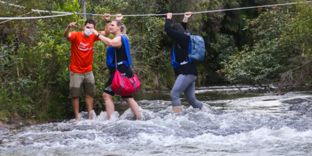 A Infraestrutura do Parque Vila Velha aliada ao cenário exuberante, propicia treinamentos vivenciais empresariais