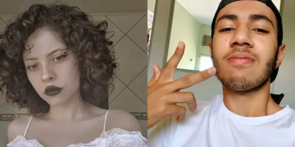 À esquerda Mariana Carneiro (18) e à direita Matheus Mendonça (19).