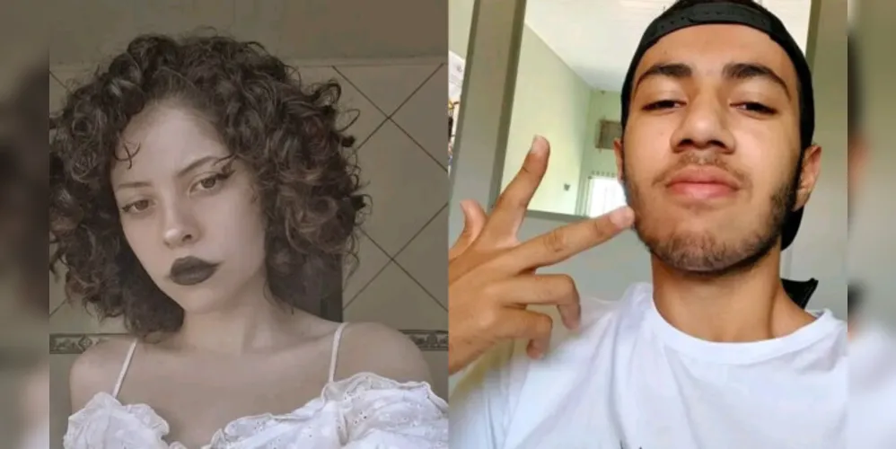 À esquerda Mariana Carneiro (18) e à direita Matheus Mendonça (19).