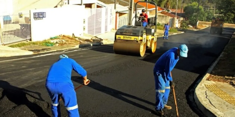 As obras de pavimentação em Ponta Grossa terão ainda mais investimentos. Pelo Finisa estão previstos mais R$ 30 milhões