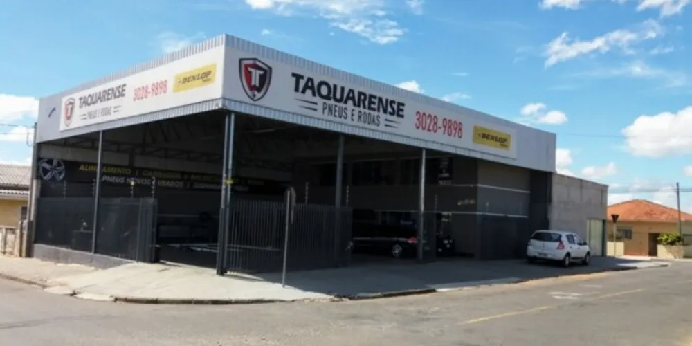 Na compra de quatro pneus, o cliente Taquarense ganha alinhamento e balanceamento gratuito