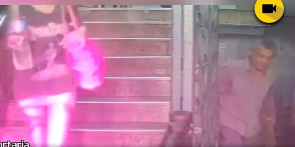 Vídeos da câmera de segurança do prédio, na Zona Sul do Rio, mostram a fuga da jornalista Luka Dias