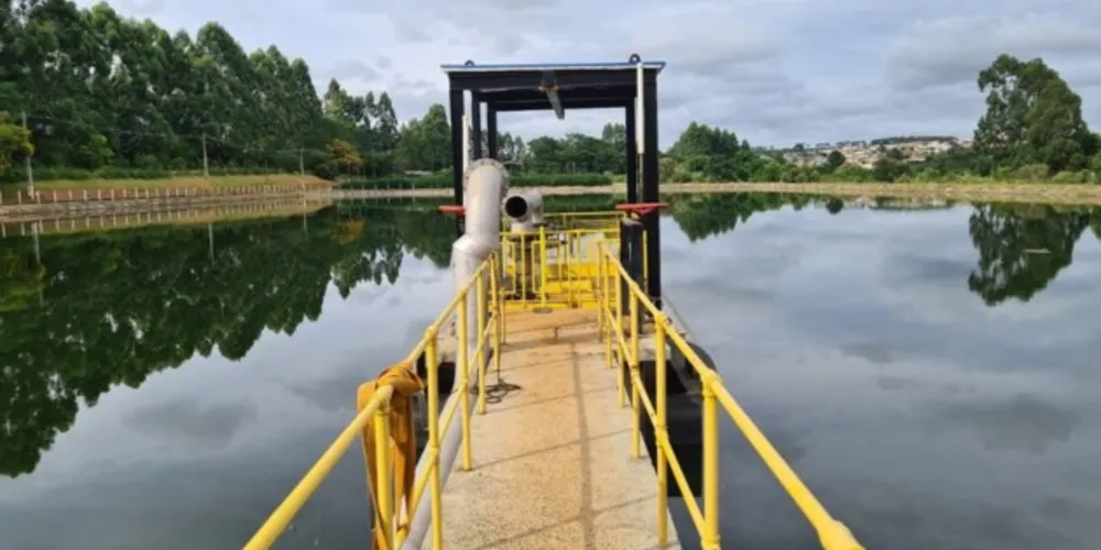 Estação de Tratamento de Esgoto Ronda, que teve obras de ampliação concluídas no ano passado