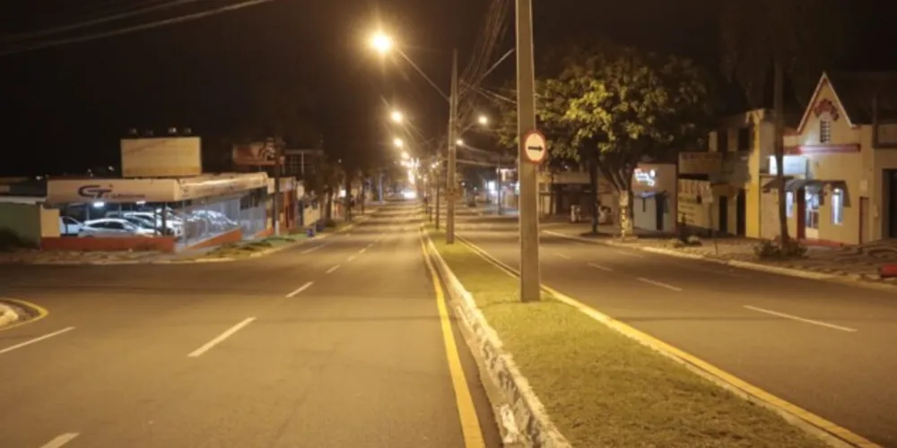 Ruas ficaram desertas devido ao frio