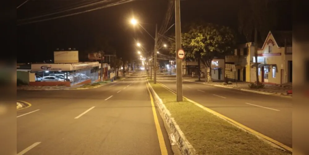 Ruas ficaram desertas devido ao frio