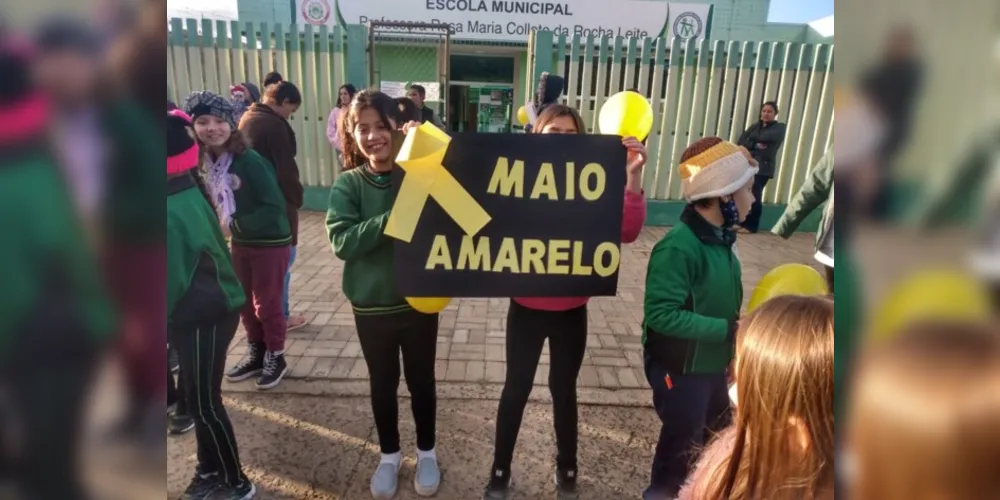 Ações dentro da sala de aula e nos arredores da escola contribuíram para a campanha