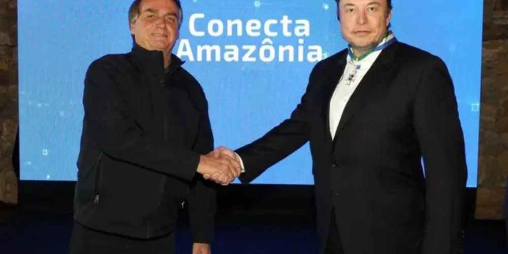Bolsonaro afirmou que sua relação com Musk tende a crescer cada vez mais
