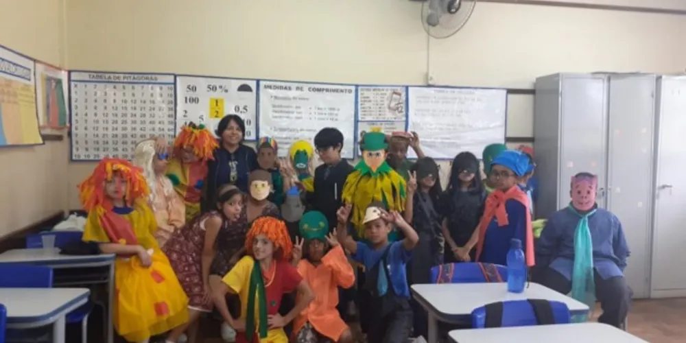 Alunos selecionaram o texto e seus personagens