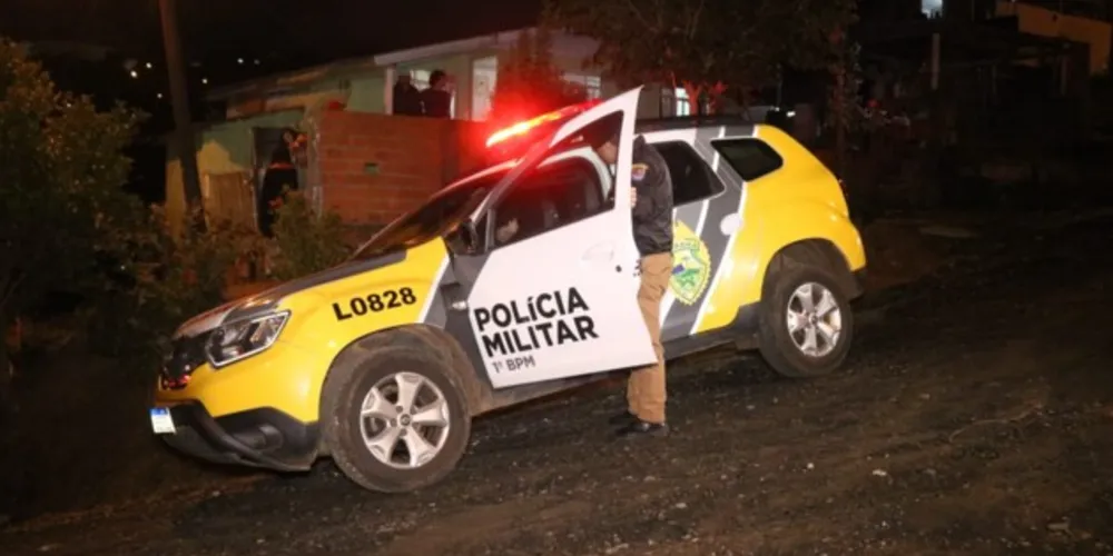Polícia Militar atendeu a ocorrência e teve o apoio de socorristas do Corpo de Bombeiros