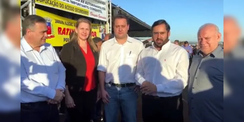 Prefeito Lucas Machado anunciou o lançamento do edital ao lado do Governador Ratinho Junior