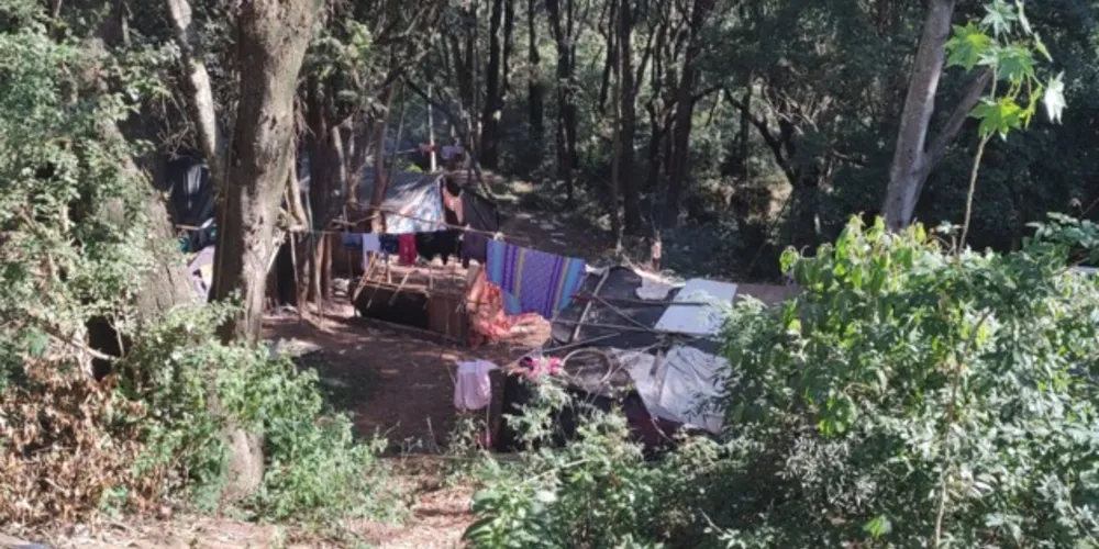 Famílias vieram de Cândido de Abreu para vender artesanatos na cidade; PG tem casa para acolher indígenas no Jardim Carvalho