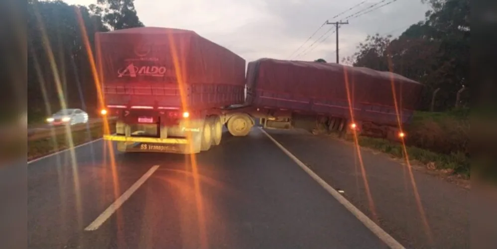 Lentidão no trânsito inicia na entrada de Ponta Grossa, próximo ao viaduto Vendrami