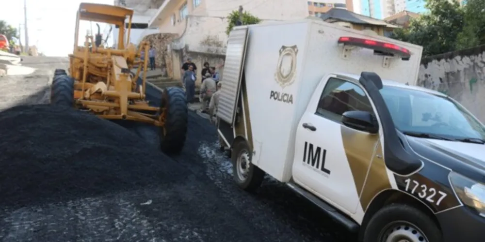 Vítima trabalhava nas obras da rua Engenheiro Schamber e morreu na hora