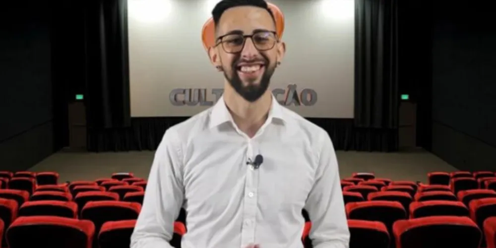 O  quadro "Dicas de Cinema" com Mateus Pitela é "figura carimbada" no Programa CulturAção