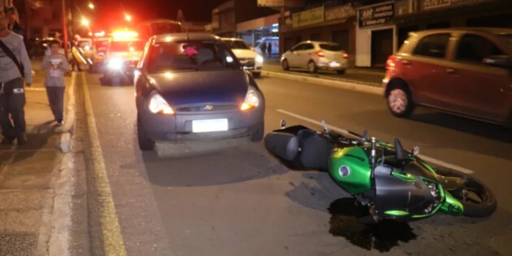 Acidente aconteceu perto da estação rodoviária de Ponta Grossa