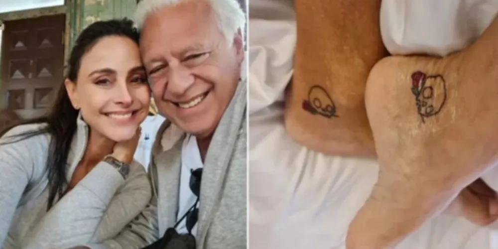 Aos 73 anos, Antônio Fagundes faz sua primeira tatuagem