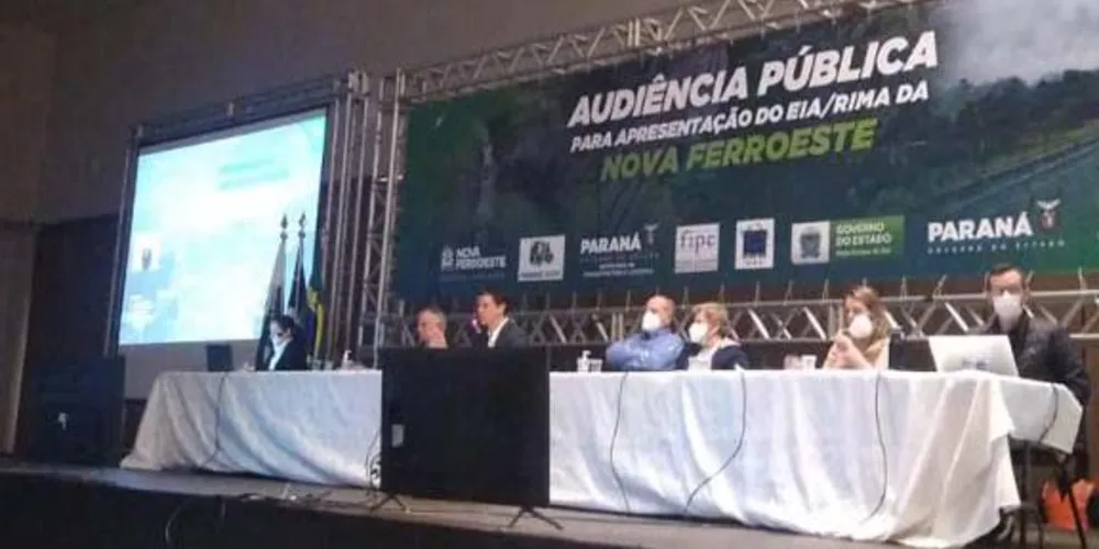 Audiência Pública realizada nesta sexta-feira (27) em Irati.