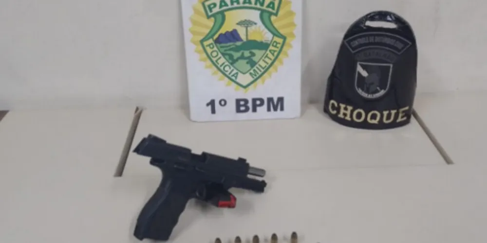 Ocorrência de porte ilegal de arma de fogo aconteceu na Avenida Tocantins, no Santa Bárbara