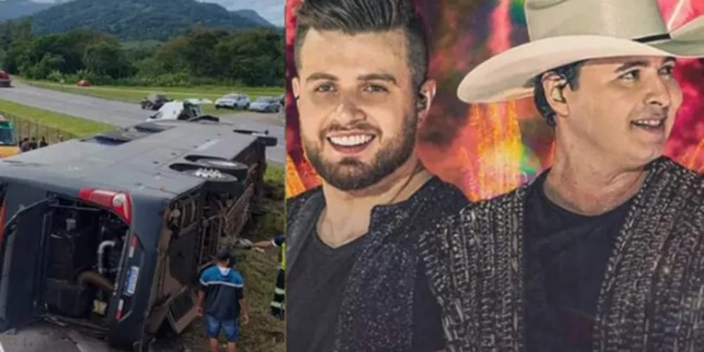 Acidente aconteceu em Miracatu. Cantor que era a voz principal da dupla morreu no acidente