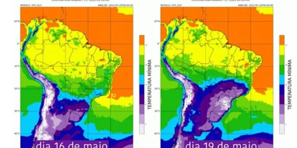 As temperaturas devem despencar na próxima semana.