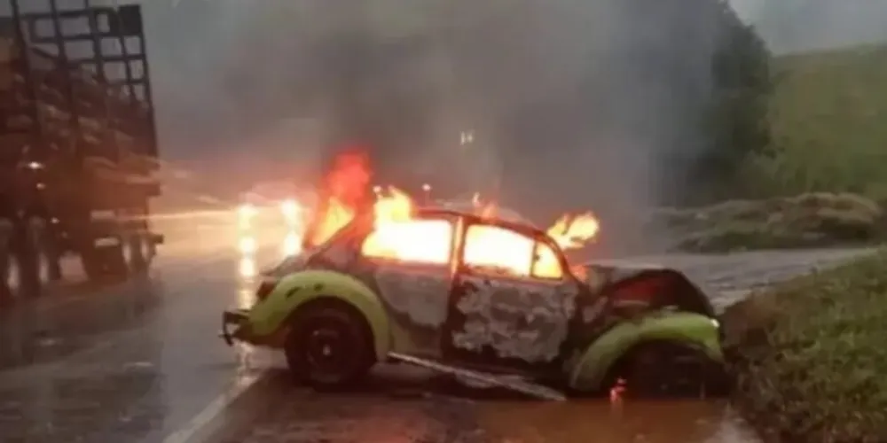 Acidente aconteceu na PR-466, em Turvo