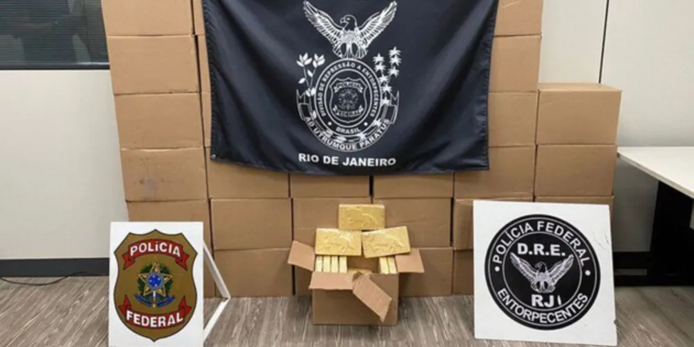 A droga foi encontrada durante uma operação de fiscalização