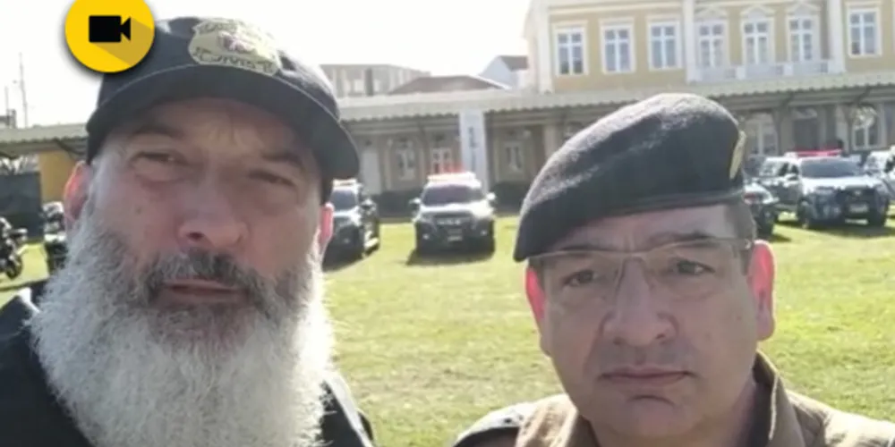 Dezenas de agentes de segurança e inúmeras viaturas estão nas ruas da cidade.