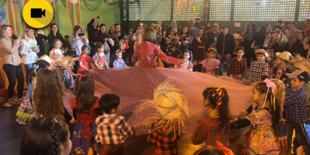 Imagem ilustrativa da imagem Festa junina empolga e diverte alunos em escola de Jaguariaíva