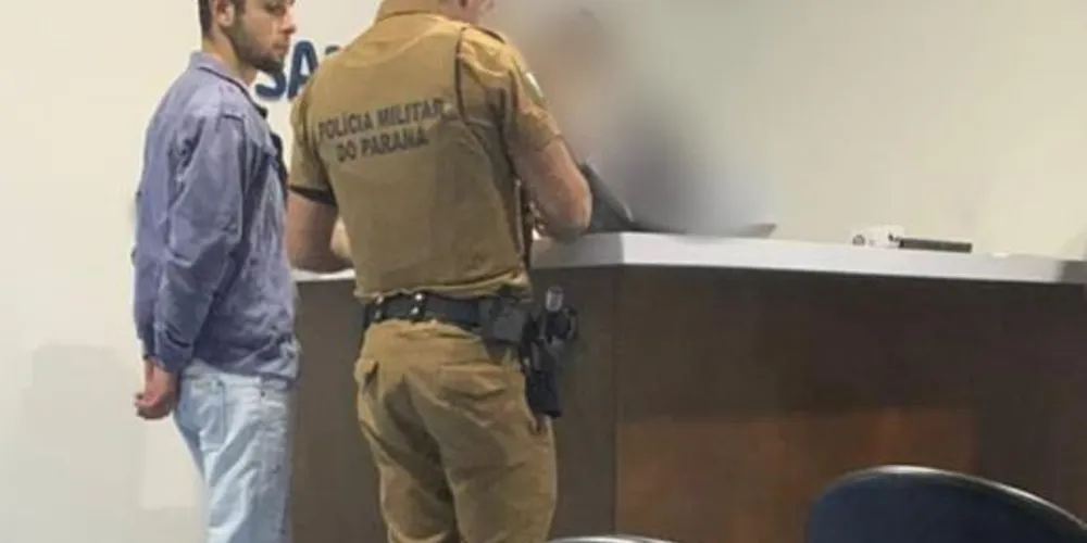Gustavo Makuch Zentil foi preso em flagrante pela PM