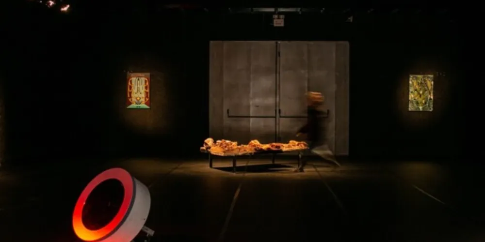 Argila, ferro, terra, pedras e plantas encontrados pelos artistas nas caminhadas pelo local foram usados nos trabalhos.