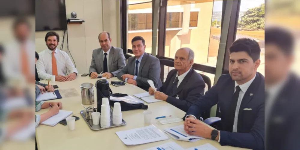 Frente Parlamentar sobre o Pedágio em reunião com técnicos do TCU em Brasília.