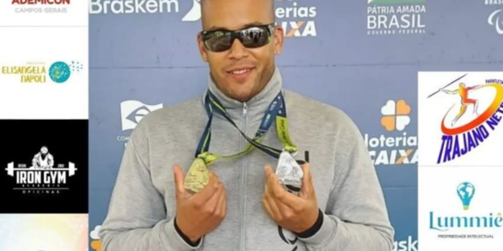 O paranaense acumula vitórias e recordes em quatro modalidades, voltada para deficientes visuais