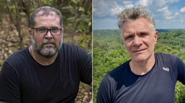 Bruno Araújo e Dom Phillips estão desaparecidos desde 5 de junho na região da reserva indígena do Vale do Javari