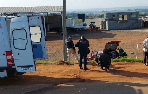 Colisão frontal ocorreu na tarde desta terça-feira (21) no perímetro urbano da BR-373, em Ponta Grossa