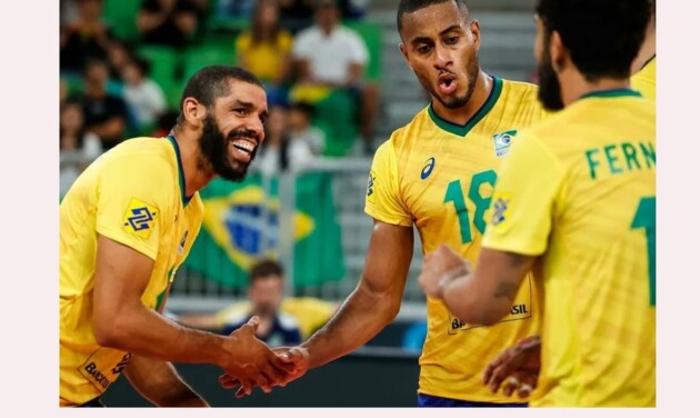 Seleção venceu por 3 sets a 0.