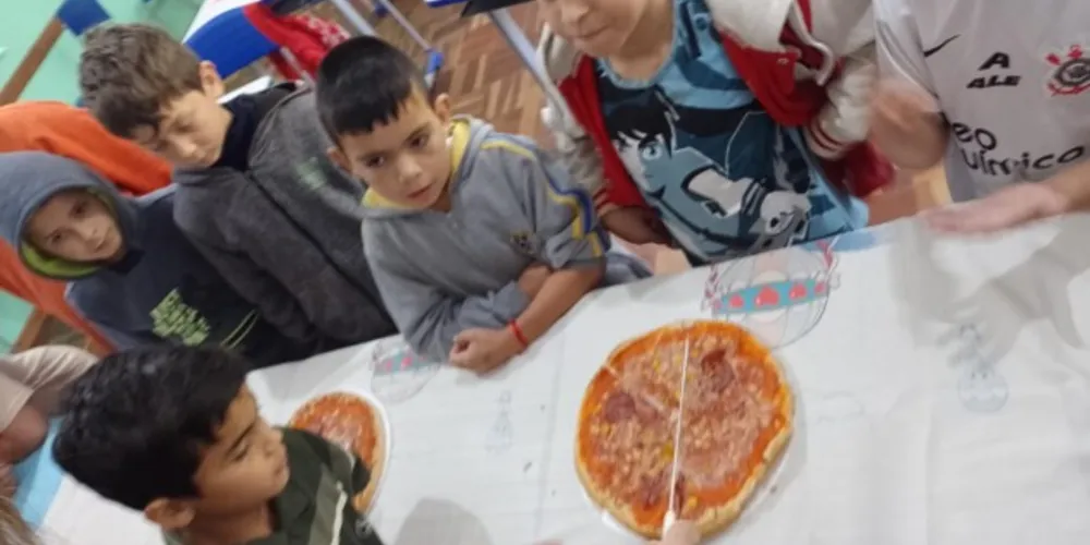 Turma se encantou com as possibilidades apresentadas com os alimentos