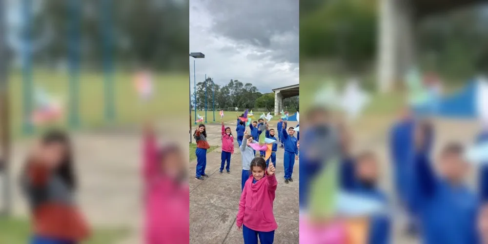 Fotos mostram momentos diversificados, como confecção e uso das pipas