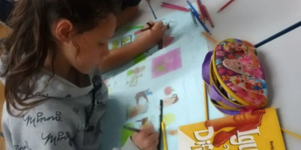 Vários foram os momentos que alunos puderam protagonizar ações com os aspectos da Língua Portuguesa